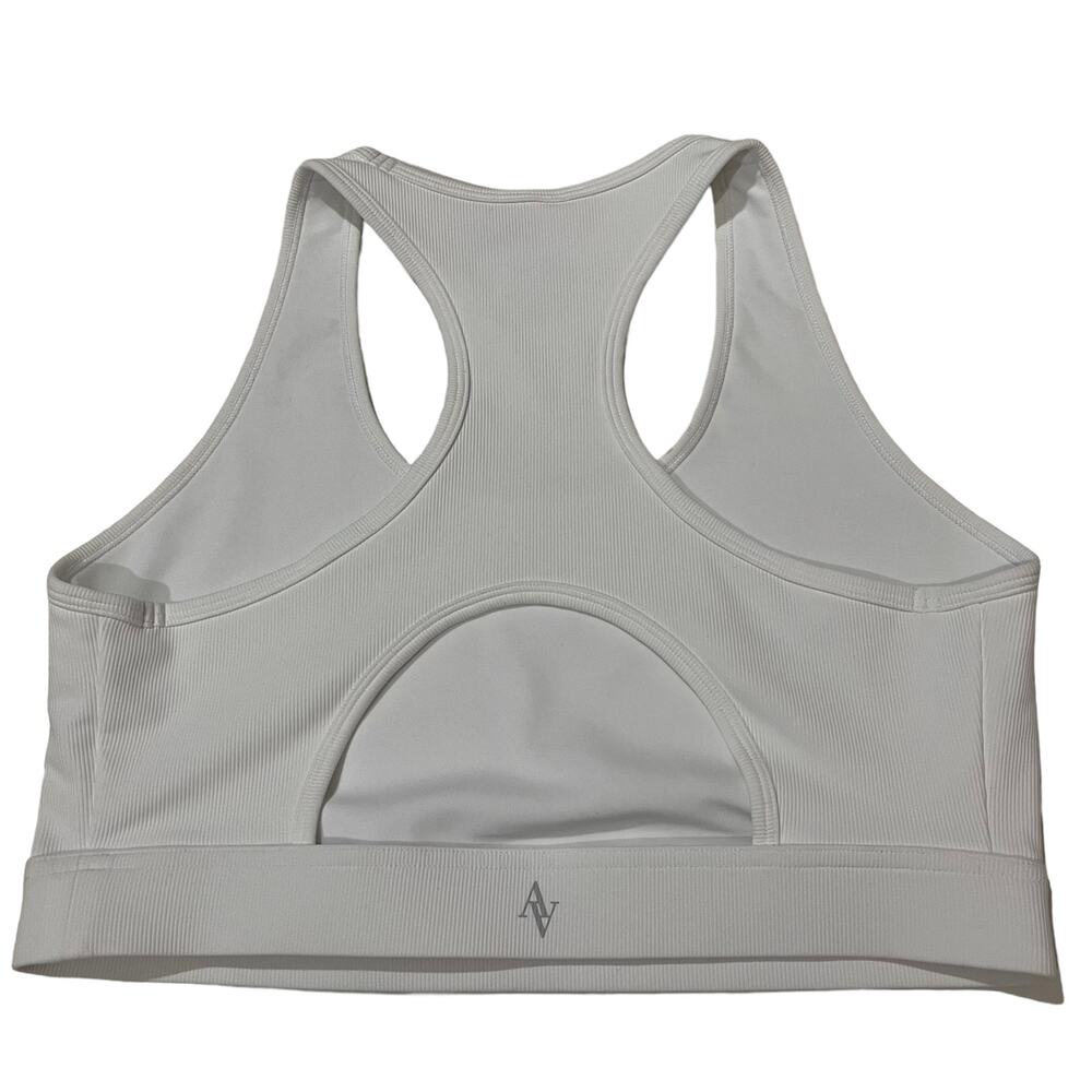 NWT Bandier All Access Rib Front Row Bra - White - XL - Picture 3 of 11